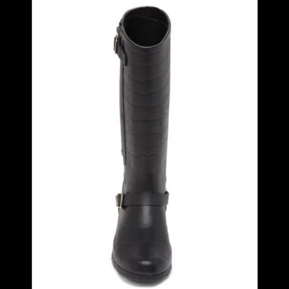 Report Black Halvor Snake Print Rain Boots - Picture 3 of 7